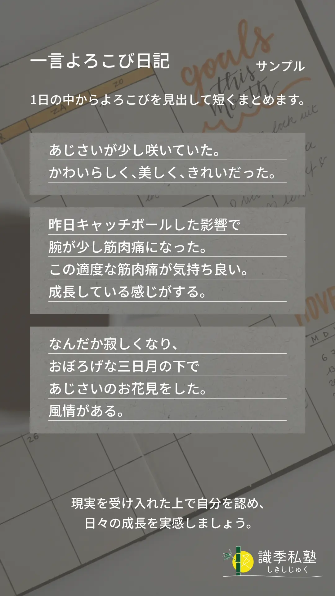 よろこび日記のサンプル4